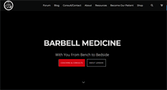 Desktop Screenshot of barbellmedicine.com