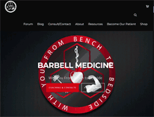 Tablet Screenshot of barbellmedicine.com